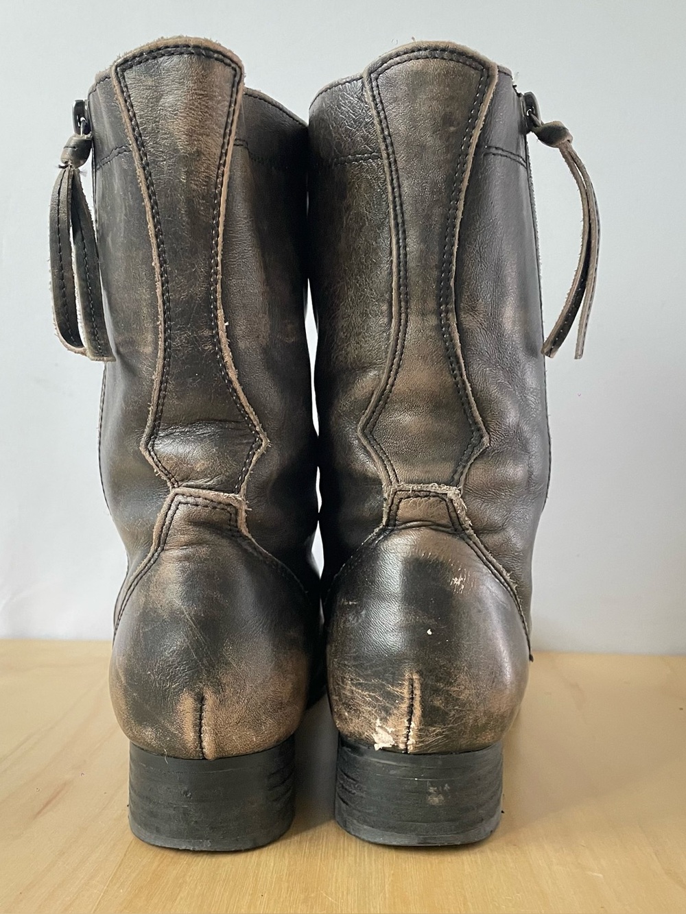 ALDO Lace-up Leather Combat Boots | US 8 - Picture 4 of 11